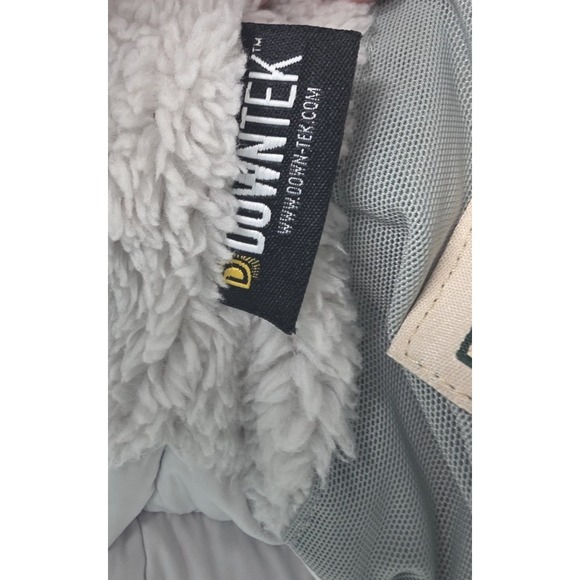 LL BEAN DOWN PUFFER JACKET YOUTH KIDS MEDIUM BLUE WHITE COLORBLOCK WARM DOWNTEK - Picture 12 of 15